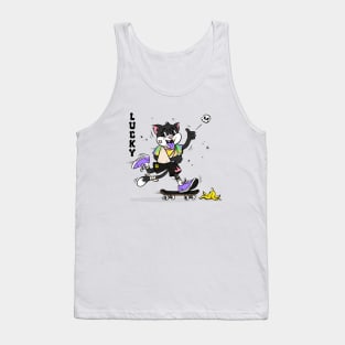 LUCKY KITTY 13 Tank Top